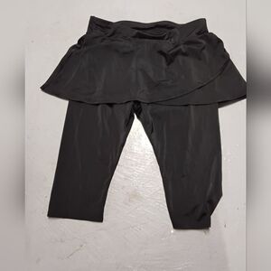 Swimsuits For All Black Swim Skirted Capris